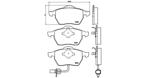 MAGNETI MARELLI Piduriklotsi komplekt,ketaspidur 363700485060